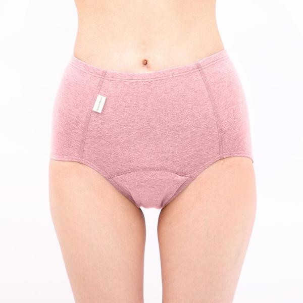 ナチュラムーン（NaturaMoon） オーガニックコットン吸水ショーツ ローズピンク/L-LL