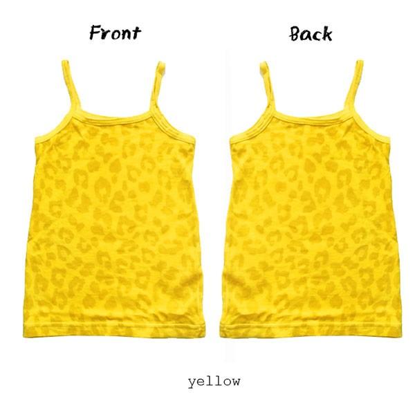 Livra Pop print camisole kids (ヒョウ/イエロー　80)