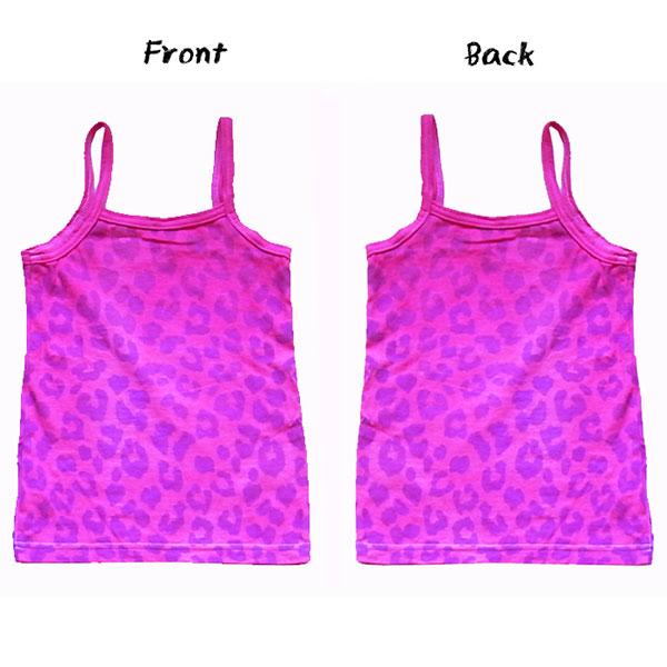 Livra Pop print camisole kids （ヒョウ/チェリー 80）