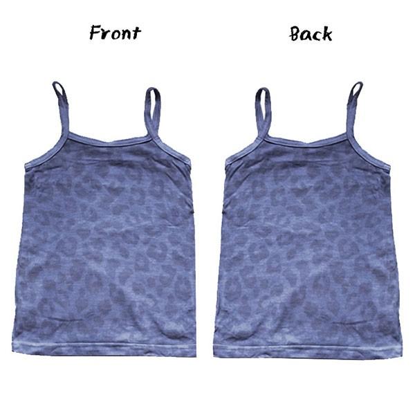 Livra Pop print camisole kids （ヒョウ/ネイビー　80）