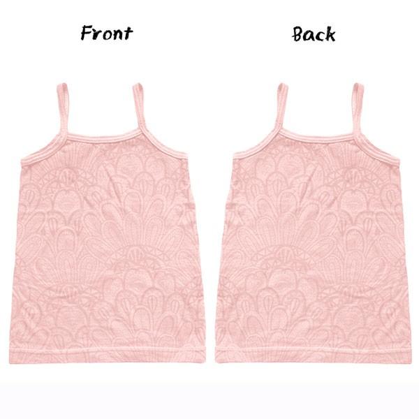 Livra Pop print camisole kids （フェザー/ベビーピンク　80）