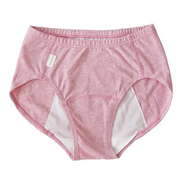 ナチュラムーン オーガニックコットンサニタリショーツ夜用 ローズピンク/M-L