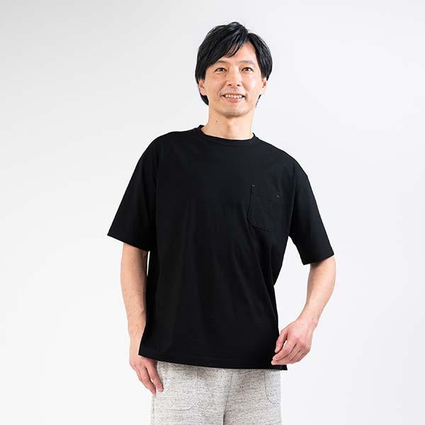 Liflance(リフランス) コンフォートドライ Tシャツ メンズ ブラック/L