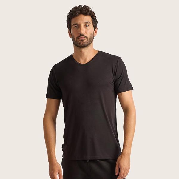 BOODY（ブーディ） メンズVネックTシャツ メンズ　ブラック　S