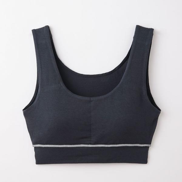 竹布-TAKEFU- コンフォートソフトブラ スモーキーネイビー／LLサイズ