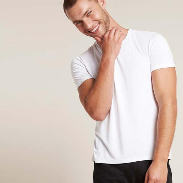 BOODY（ブーディ） メンズクルーネックTシャツ メンズ　ホワイト　S