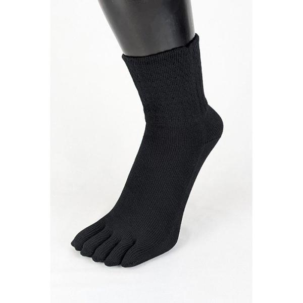 杉山ニット工業 EM5本指ソックス 雅/ゆったり 炭/25-27cm