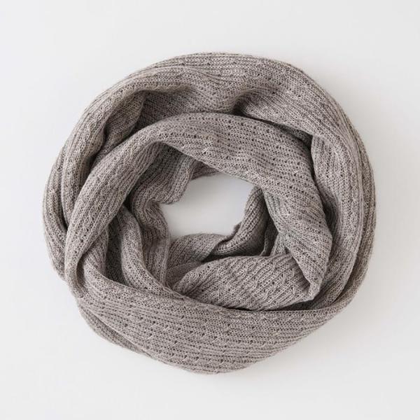 竹布-TAKEFU- ヤク スヌード 杢グレー