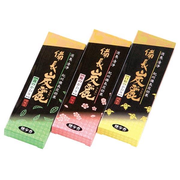 紀州備長炭木酢液入り   備長炭麗 （びんちょうたんれい） 3点セット 各27g（×3）