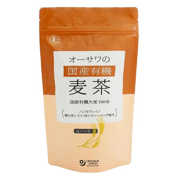 オーサワの有機麦茶　国産 168g／7g×24包