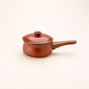 マスタークック けんこう片手鍋（小）（ガス直火用）（朱色）（600ml