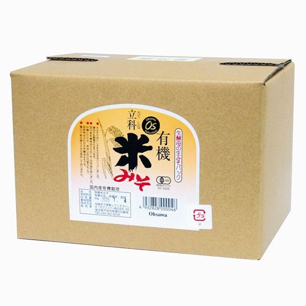 オーサワジャパン   有機立科米みそ 3.6kg