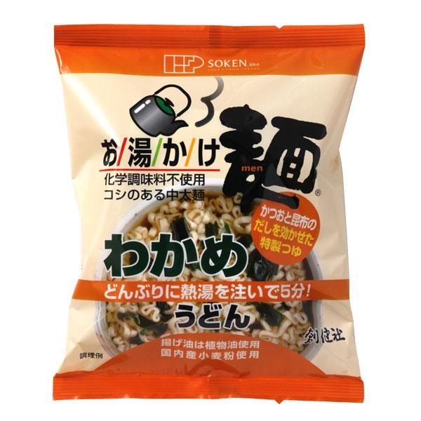 創健社   お湯かけ麺 わかめうどん 72g