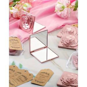 【感謝SALE】バラ柄 拡大鏡 ミラー 携帯用...の詳細画像1