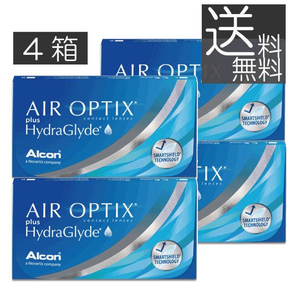 送料無料 Alcon エアオプティクス プラス ハイドラグライド(6枚)　4箱 コンタクト