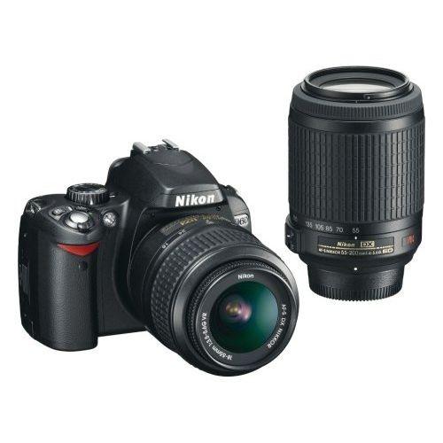 中古 １年保証 美品 Nikon D60 18-55mm VR 55-200mm VR ダブルズーム...