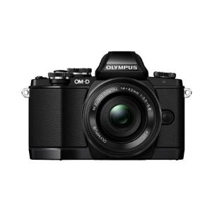 中古 １年保証 美品 OLYMPUS OM-D E-M10 14-42mm EZ レンズキット ブラック｜premierecamera