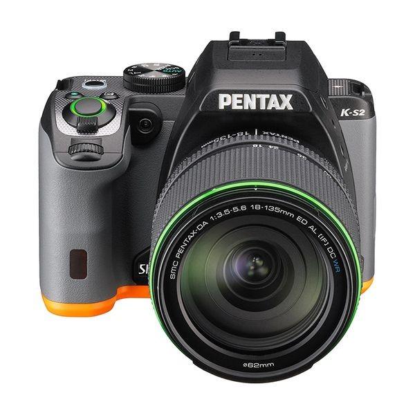 中古 １年保証 美品 PENTAX K-S2 18-135mm WR レンズキット ブラック×オレン...