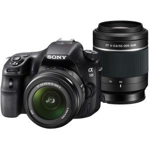 中古 １年保証 美品 SONY α58 ダブルズームキット DT 18-55mm SAM II ＋ 55-200mm SAM SLT-A58Y｜premierecamera