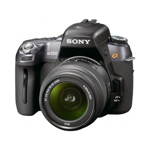 中古 １年保証 美品 SONY α550 DT 18-55mm F3.5-5.6 SAM DSLR-...