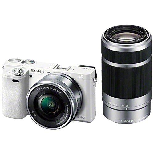 中古 １年保証 美品 SONY α6000 ダブルズームキット PZ 16-50mm ＋ 55-21...