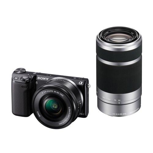 中古 １年保証 美品 SONY NEX-5T ダブルズームレンズキット ブラック