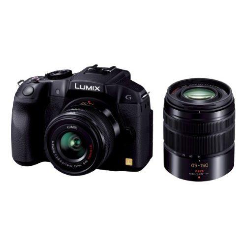 中古 １年保証 美品 Panasonic LUMIX DMC-G6 ダブルズームレンズキット ブラッ...