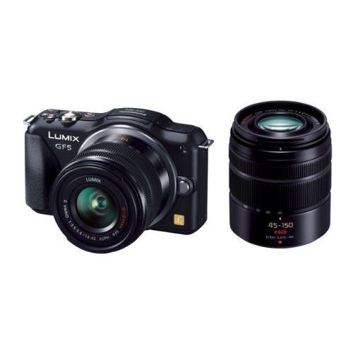 中古 １年保証 美品 Panasonic LUMIX DMC-GF5 ダブルズームキット ブラック