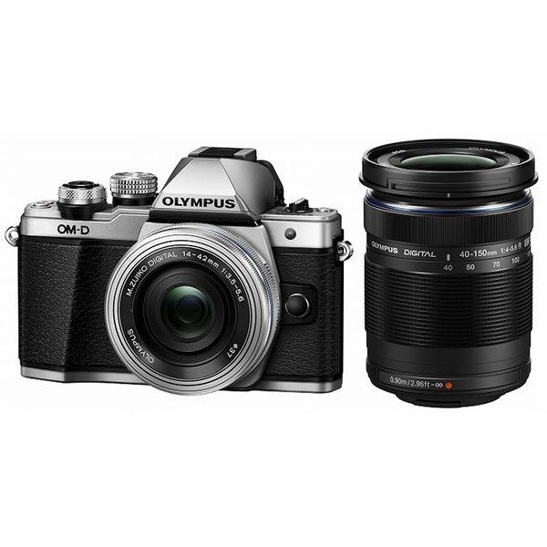 中古 １年保証 美品 OLYMPUS OM-D E-M10 Mark II ダブルズームキット シル...