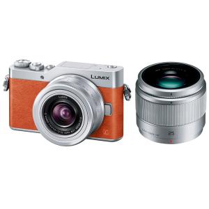 中古 １年保証 美品 Panasonic LUMIX DC-GF9W ダブルレンズキット オレンジ｜premierecamera