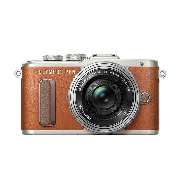 中古 １年保証 美品 OLYMPUS E-PL8 14-42mm EZレンズキット ブラウン