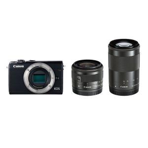 中古 １年保証 美品 Canon EOS M100 ダブルズームキット 15-45mm IS STM...