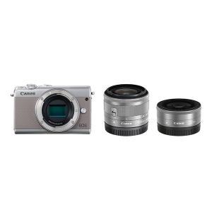 ☆新品未使用☆ EOS M100 15-45mm レンズセット キヤノン 中古 1年保証 美品 Canon EOS M100 ダブルレンズ