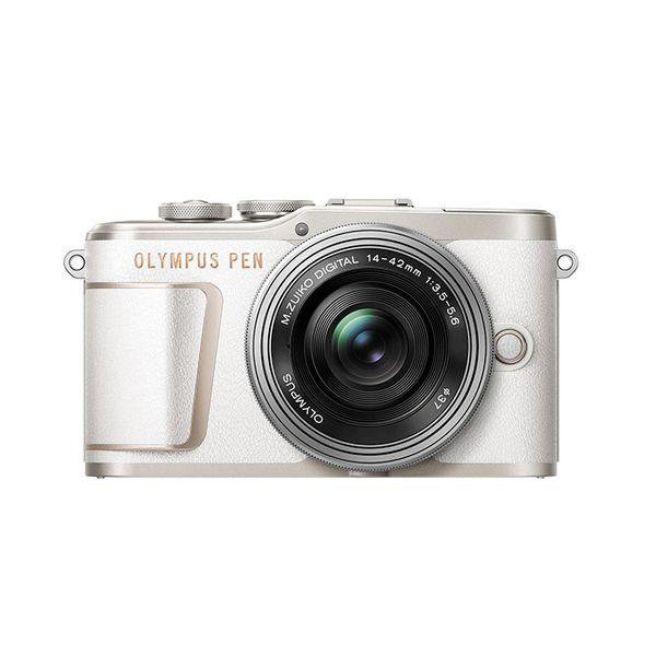 中古 １年保証 美品 OLYMPUS PEN E-PL10 14-42mm EZ レンズキット ホワ...