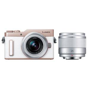 中古 １年保証 美品 Panasonic LUMIX DC-GF10 ダブルレンズキット 12-32mm + 25mm ホワイト ミラーレス一眼カメラの商品画像