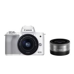 ♥️セール中♥️ Canon EOS M200 ホワイト セット キヤノン（Canon） 中古 1年保証 美品 Canon EOS M200 ダブルレンズ