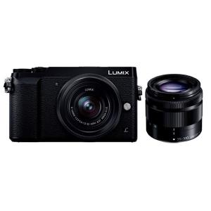 美品　DC-GF10 ブラック　黒　Panasonic Panasonic 中古 1年保証 美品 LUMIX GF10 ダブルレンズキット 12