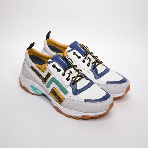 プレミアセブン 公式 PVII　MARIN MULTI 白 大人 スニーカー メンズ レディース フ...