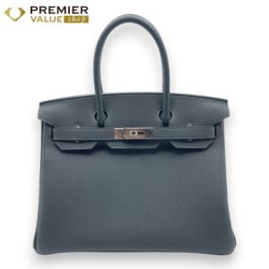 エルメス バーキン 30 ヴェールマングローブ トゴ シルバー金具 K刻印