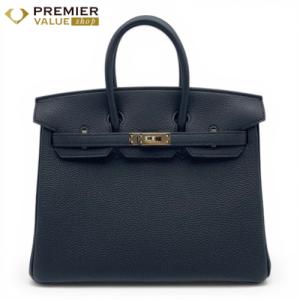 エルメス バーキン 25 ノワール トゴ シャンパンゴールド金具 K刻印