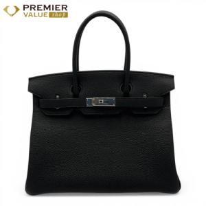 エルメス バーキン 30 ノワール トゴ シルバー金具 K刻印