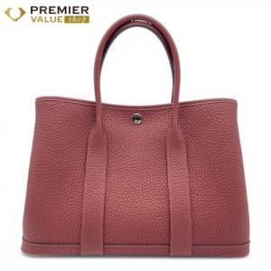 エルメス ガーデンパーティ TPM ルージュアッシュ ネゴンダ シルバー金具 K刻印