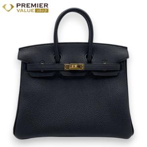 エルメス バーキン 25 ノワール トゴ ゴールド金具 G刻印