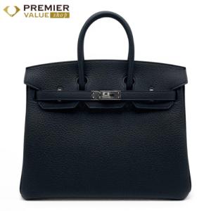 エルメス バーキン 25 ノワール トゴ シルバー金具 G刻印