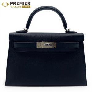 エルメス ミニケリー2 19 ノワール エプソン シルバー金具 G刻印