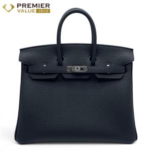 エルメス バーキン 25 ノワール トゴ シルバー金具 G刻印