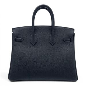エルメス バーキン 25 ノワール トゴ シル...の詳細画像3