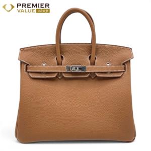 エルメス バーキン 25 ゴールド トゴ シルバー金具 G刻印