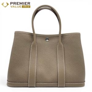 エルメス ガーデンパーティ TPM エトゥープ ネゴンダ シルバー金具 G刻印