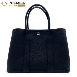 エルメス ガーデンパーティ TPM ノワール ネゴンダ シルバー金具 G刻印